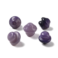 Natural Bodhi Root Beads, Buddha Beads, Mushroom, Purple, 12~14x12~13.5mm, Hole: 1.6mm(FIND-Z037-03A)