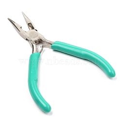 Carbon Steel Needle-Nosed Pliers, Wire Cutters, Green, 12.35x5x0.85cm(PT-YWC0001-03)