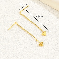 Love Heart Tassel Long Ear Thread Women's Vacation Date Gift(MO1977)