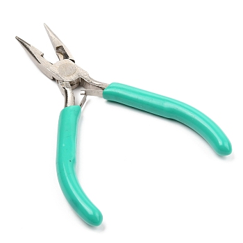 Carbon Steel Needle-Nosed Pliers, Wire Cutters, Green, 12.35x5x0.85cm