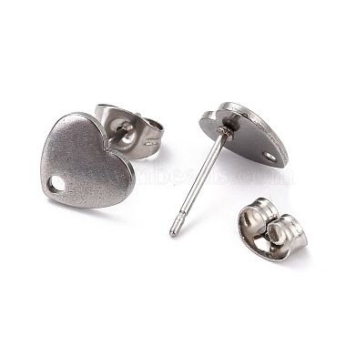 boucles d'oreilles à tige en acier inoxydable anti-ternissement 304(STAS-I183-07A-07P)-3