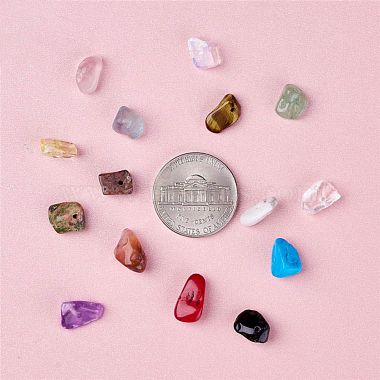 Perles de pierres précieuses naturelles et synthétiques mixtes(G-X0003-B)-7