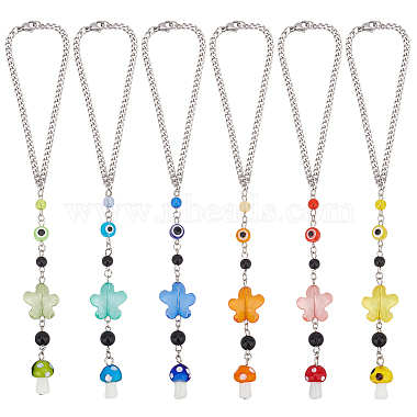 Mixed Color Evil Eye Stainless Steel Pendant Decorations