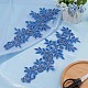 Polyester Metallic Embroidery Lace Appliques(DIY-WH0401-94A)-4