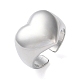 Eco-Friendly Brass Heart Open Cuff Rings for Women(RJEW-A025-02P)-1