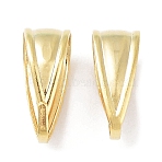 Brass Snap on Bails, Cadmium Free & Lead Free, Real 24K Gold Plated, 10x4x6mm(KK-R149-09B-G)