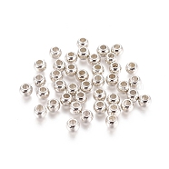 CCB Plastic Beads, Rondelle, Nickel Color, about 6mm long, 4.5mm wide, hole: 2.5mm(PCCBH330Y)