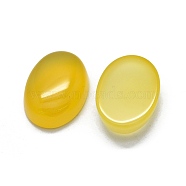 Natural Yellow Agate Cabochons,  Oval, 16~16.5x12~12.5x5~6mm(G-O175-30D-01)