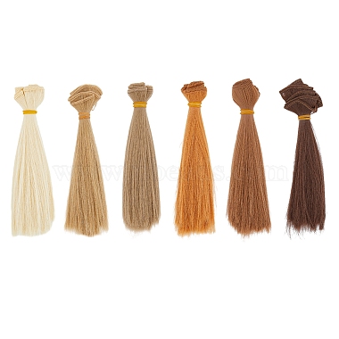 Mixed Color High Temperature Fiber Doll Hair