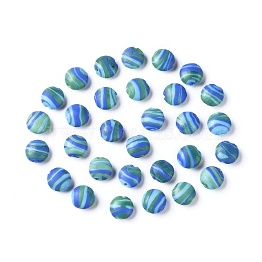 Colorful Oval Lampwork Beads