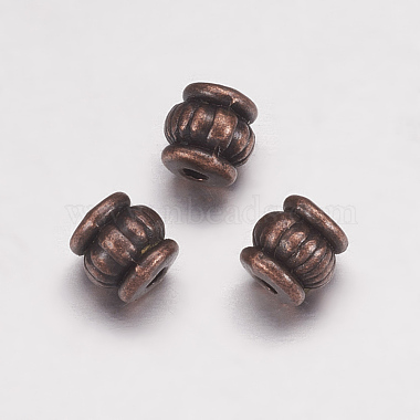 Red Copper Lantern Alloy Spacer Beads