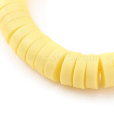 Handmade Polymer Clay Heishi Beaded Stretch Rings(X-RJEW-JR00331)-3