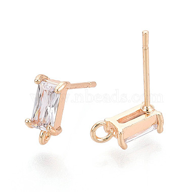 Brass Stud Earring Findings(X-KK-T038-492C)-2