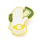 руки держат долларовые эмалированные булавки(JEWB-F026-01)-1
