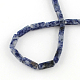 cuboïde naturelle tache bleue perles de roche(G-R299-04)-2
