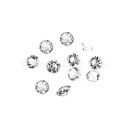 Glass Rhinestone Cabochons, DIY Accessories for Jewelry Pendant Making, Birthstone Color Style Rhinestone, Diamond Shape, Crystal, 5mm, 20pcs/bag(GLAA-TAC0005-5mm-04)