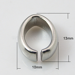 201 Stainless Steel Quick Link Connectors, Linking Rings, 13x10x4.5mm, Hole: 6x10mm(STAS-H052-22)