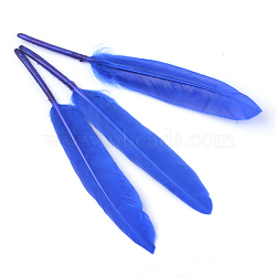 Goose Feather Costume Accessories, Dyed, Blue, 100~175x13~25mm(FIND-Q056-25)