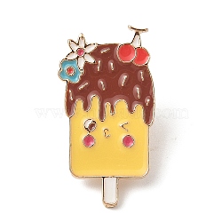 Ice Cream Enamel Pins, Alloy Brooches for Backpack Clothes, Human, 29.5x16mm(JEWB-Q012-03A)