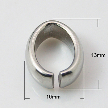 201 Stainless Steel Quick Link Connectors, Linking Rings, 13x10x4.5mm, Hole: 6x10mm