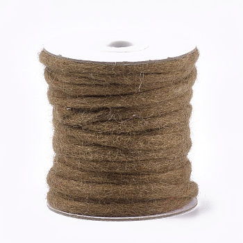 100% Handmade Wool Yarn, Camel, 3~6mm, about 20m/roll