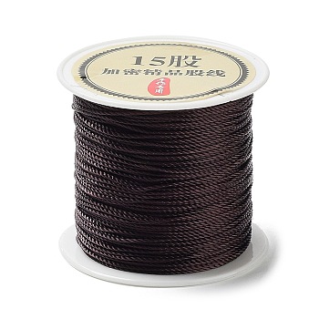 15-Ply Round Nylon Thread, with Spool, Coffee, 1mm, about 21.87 Yards(20m)/Roll