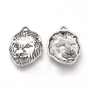 Antique Silver Lion Alloy Pendants