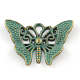 Butterfly Zinc Alloy Pendants(X-PALLOY-Q309-04-FF)-1