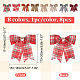 CHGCRAFT 8Pcs 8 Colors Christmas Theme Imitation Linen Bowknot Ornament Accessories(DIY-CA0004-34)-2