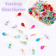 64Pcs 8 Color Copper Wired Glass Pendants(PALLOY-AB00258)-3