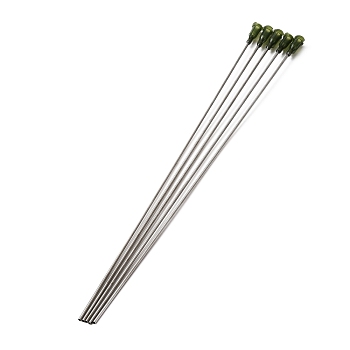 304 Stainless Steel Blunt Tip Dispensing Needle with PP Luer Lock, Syringe Needle Applicator Needles for Liquid Measuring Epoxy Resin Craft, Dark Green, 27.2x0.75cm