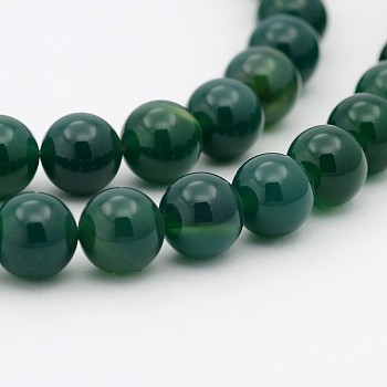 Natural Teal Jade Round Beads Strands, Dyed, 6mm, Hole: 1mm, about 65pcs/strand,15.7 inch