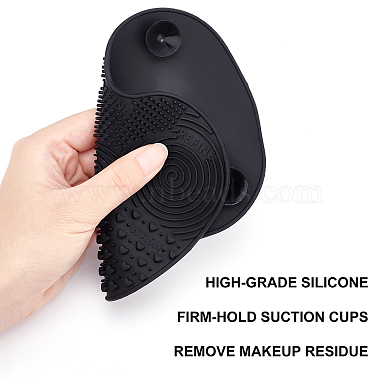Силиконовый органайзер для кистей для макияжа Gorgecraft и силиконовый коврик для чистки кистей для макияжа(AJEW-GF0002-67C)-3