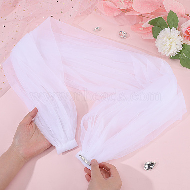 Detachable Polyester Bridal Lace Shawls(AJEW-WH0348-22A)-3