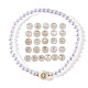 bracelet de perles blanches(NN7430-13)-1