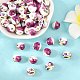 Floral Printed Porcelain Beads(PORC-Q199-10mm-09)-5