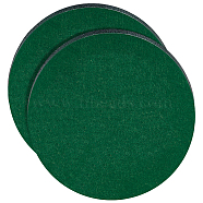 Felt Self-adhesive Fabric, Flat Round, Dark Green, 30x0.5cm(FIND-WH0126-569C)