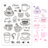 PVC Plastic Stamps, for DIY Scrapbooking, Photo Album Decorative, Cards Making, Stamp Sheets, Cup Pattern, 16x11x0.3cm(DIY-WH0167-56-342)