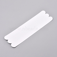 Self Adhesive Non Slip Bath Tub Stickers, Anti Slip Shower Treads, Rectangle, White, 200x20x0.8mm, 12pcs/bag(DIY-WH0162-26A)