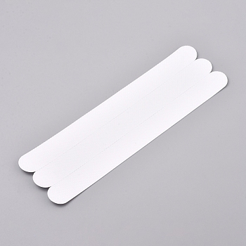 Self Adhesive Non Slip Bath Tub Stickers, Anti Slip Shower Treads, Rectangle, White, 200x20x0.8mm, 12pcs/bag