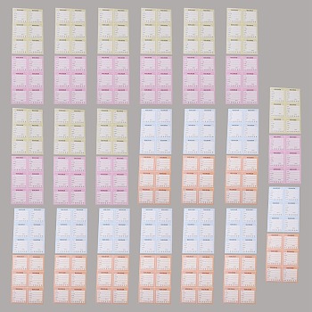 40 Sheets 4 Colors Paper Handwritten Blank Stickers, Book Review Stickers, Square, Mixed Color, 140x210x0.2mm, 10 sheets/color
