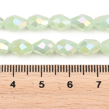不透明なソリッドカラーの電気めっきガラスビーズストランド(EGLA-N013-J6mm-B04-1)-3