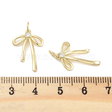 Rack Plating Brass Clear Cubic Zirconia Pendants(KK-M293-16G)-3