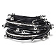 PU Leather Multi-strand Bracelets(BJEW-L616-15C)-1