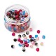 perles de verre dépolies transparentes et perles de verre craquelées bicolores(FGLA-CD0001-01)-8