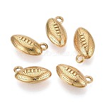 304 Stainless Steel Pendants, Rugby, Golden, 17x9.5x6mm, Hole: 2mm(STAS-T072-130G)
