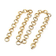 CCB Plastic Boston Link Chains, Octagon, Gold, link: 25x25x6mm, 39.97(1m) long(AJEW-JB01081-01)