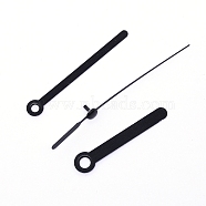 Alloy Clock Pointers, with Plastic Finding, Gunmetal, Hour Hand: 50x10x1.5mm, Hole: 5mm, Minute Hand: 60x18x1.2mm, Hole: 3.5mm, Second Hand: 82x6x7mm, Pin: 1.5mm(FIND-WH0053-67B)
