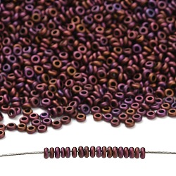 TOHO 11/0 Demi Round Beads, Japanese Seed Beads, (703) Matte Color Mauve Mocha, 11/0, 2.2x0.9mm, Hole: 0.8mm, about 1733pcs/10g(X-SEED-DR11-0703)