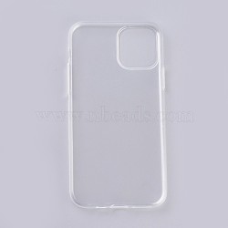 Transparent DIY Blank Silicone Smartphone Case, Fit for iPhone11Pro(5.8 inch), For DIY Epoxy Resin Pouring Phone Case, White, 14.5x7.3x0.9cm(MOBA-F007-10)